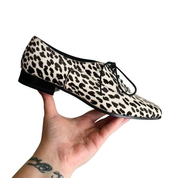 Saint Laurent Lulu Richelieu Baby Cat Pony Hair Oxfords - Picture 1 of 16